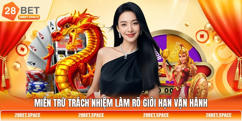 Miễn trừ trách nhiệm làm rõ giới hạn vận hành