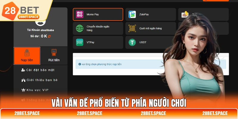 Vài vấn đề phổ biến từ phía người chơi