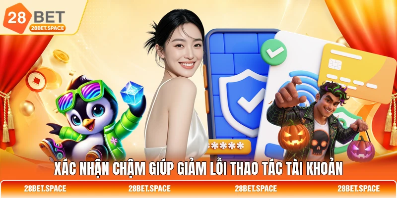 Xác nhận chậm giúp giảm lỗi thao tác tài khoản